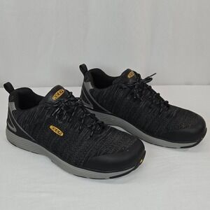 KEEN Utility Men's Safety Work Shoes Size 13D Black Gray ASTM F2413 EH